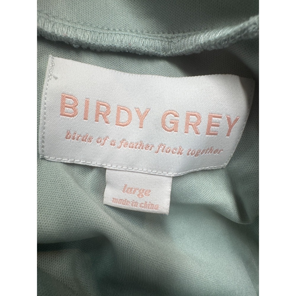 Birdy Grey Sage Green Pleated Bridesmaid Maxi Dress L NWT Romantic Fairy - Picture 3 of 16